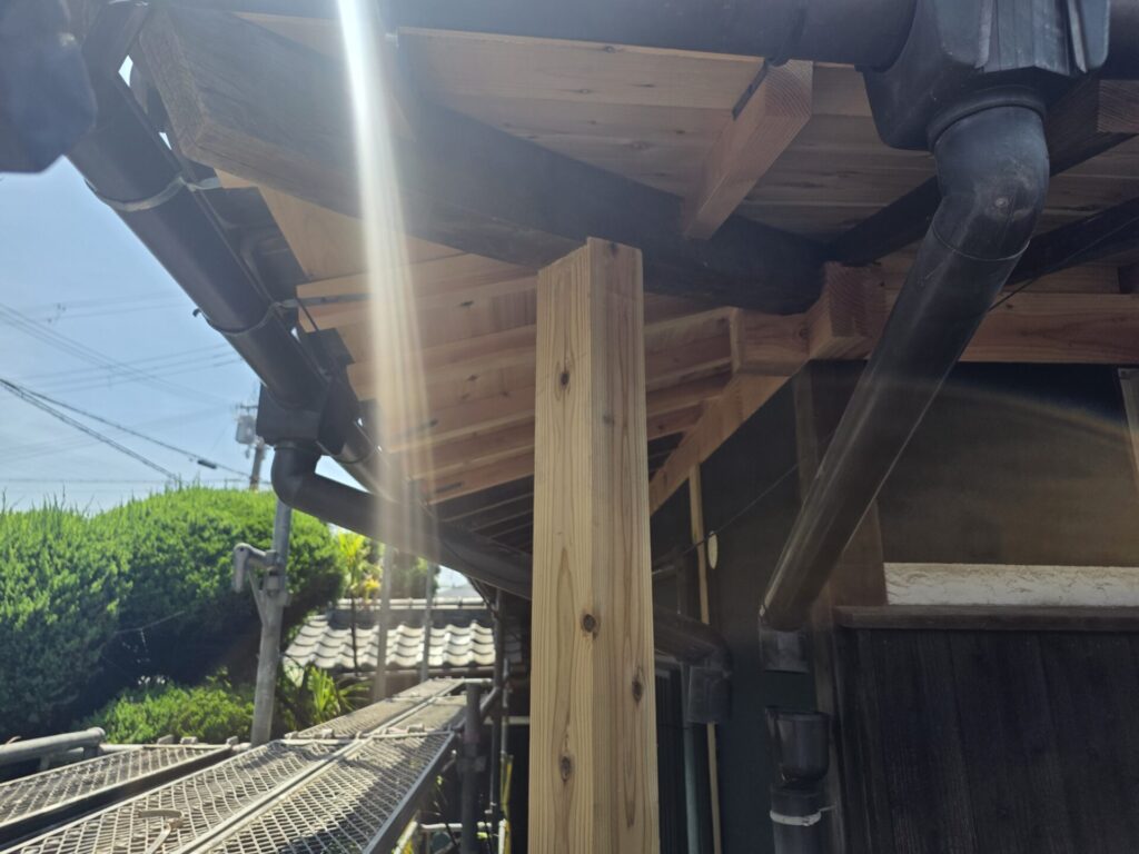 加古川市Y様邸 屋根下地の大工補修工事