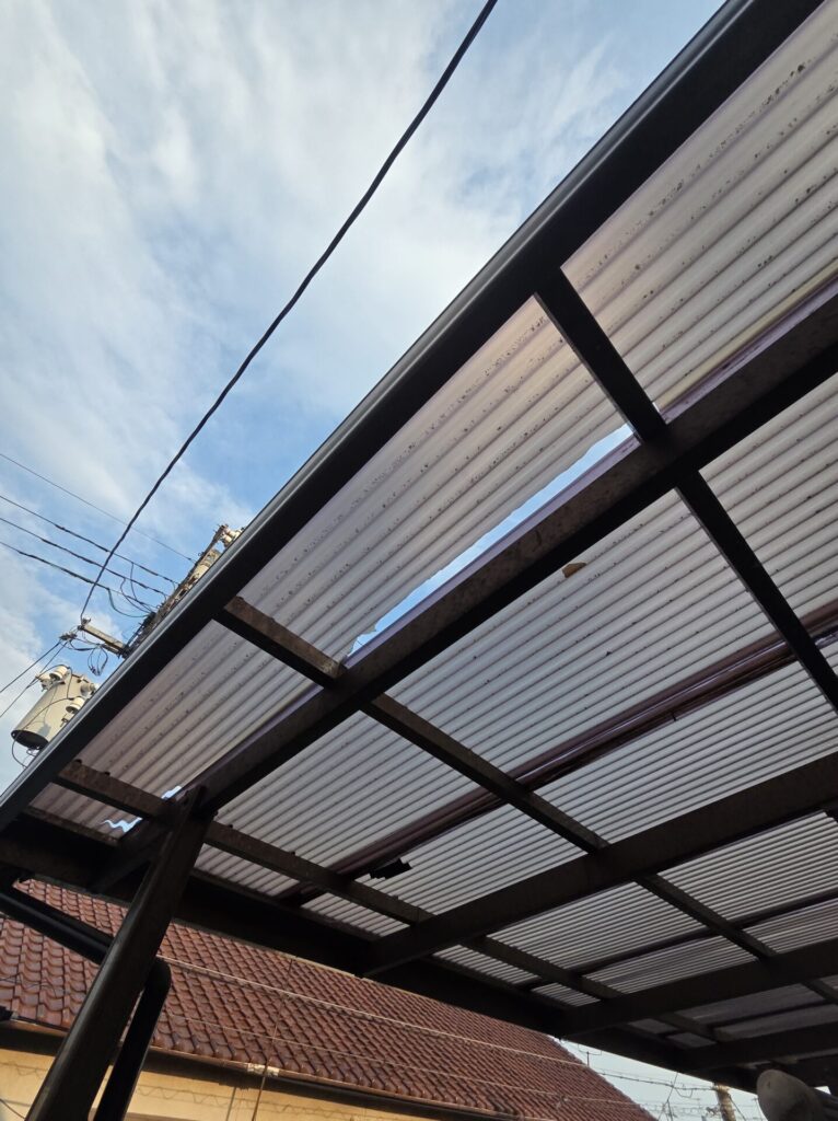 加古川市　波板交換　施工前